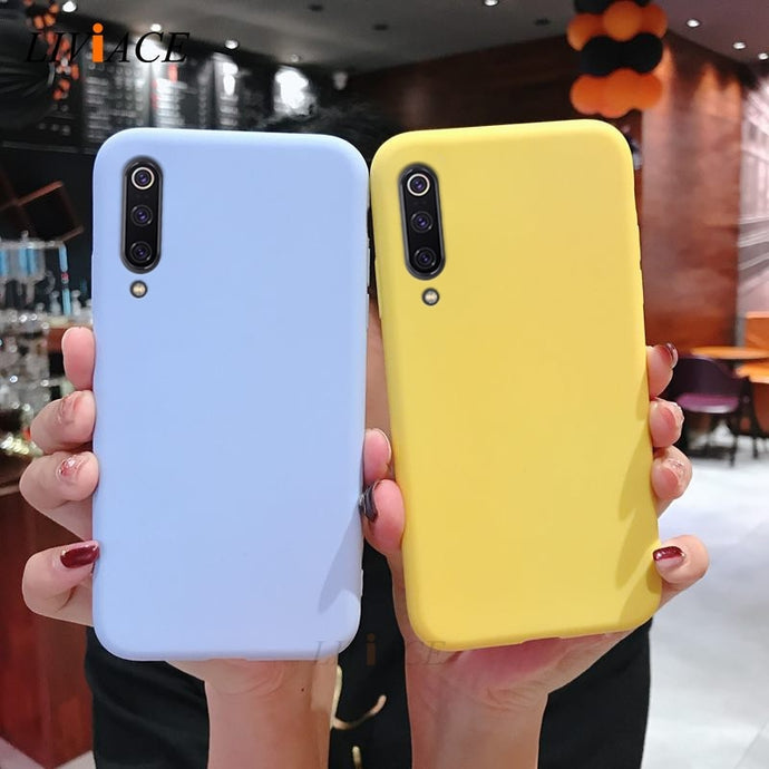 solid candy color silicone case