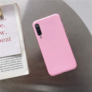 solid candy color silicone case