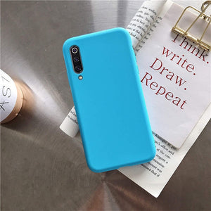 solid candy color silicone case