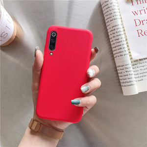 solid candy color silicone case