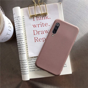 solid candy color silicone case
